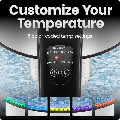 Electric Kettle with Temperature Control, 5 Presets LED Indicator Lights, Removable Tea Infuser, Glass Tea Kettle & Hot Water Boiler, 360° Swivel Base, BPA Free, Stainless Steel, 1.8 Liters3
