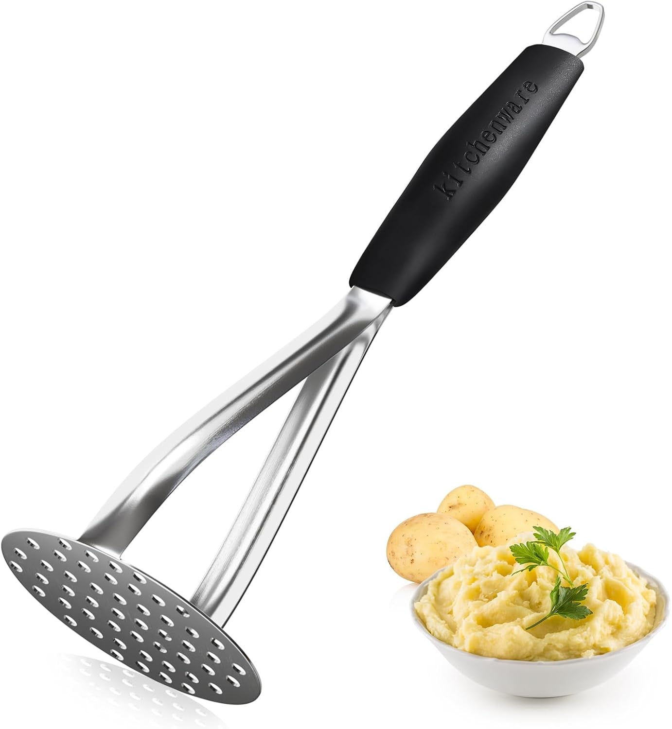 heavy-duty-stainless-steel-potato-masher-professional-integrated-masher-kitchen-tool-food-masher-potato-smasher-with-silicone-handle-perfect-for-bean-vegetable-fruits-avocado-meat