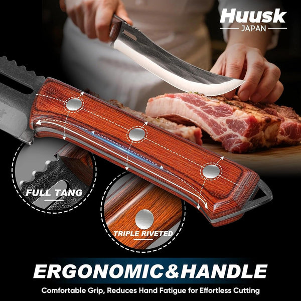 Japanese High Carbon Steel Carving Knife with Ergonomic Handle3