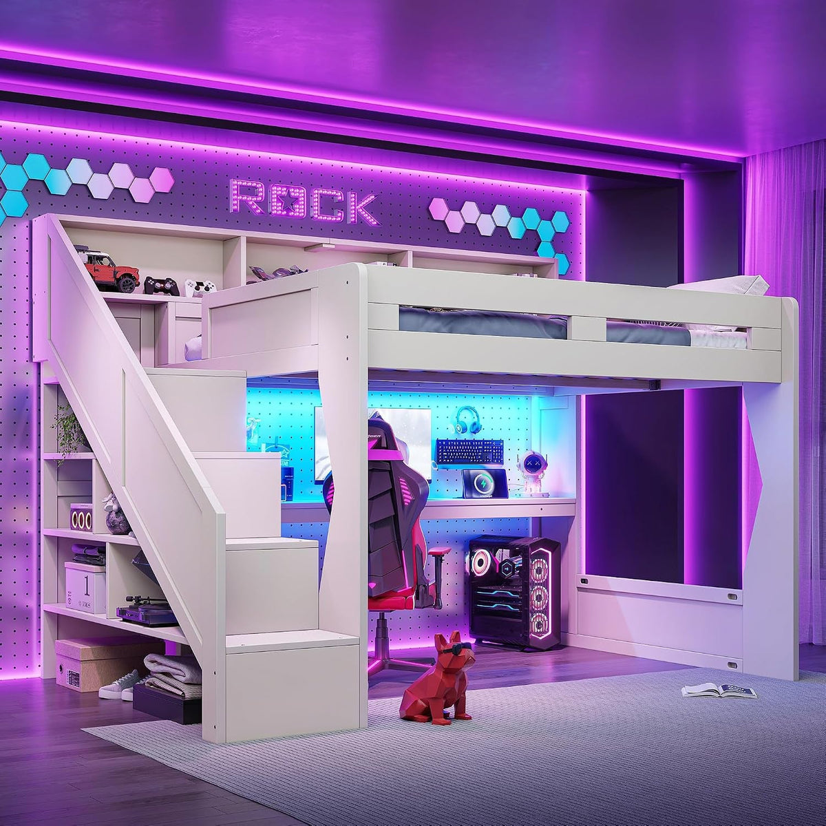 queen-loft-bed-with-storage-stairs-and-charging-station-beige