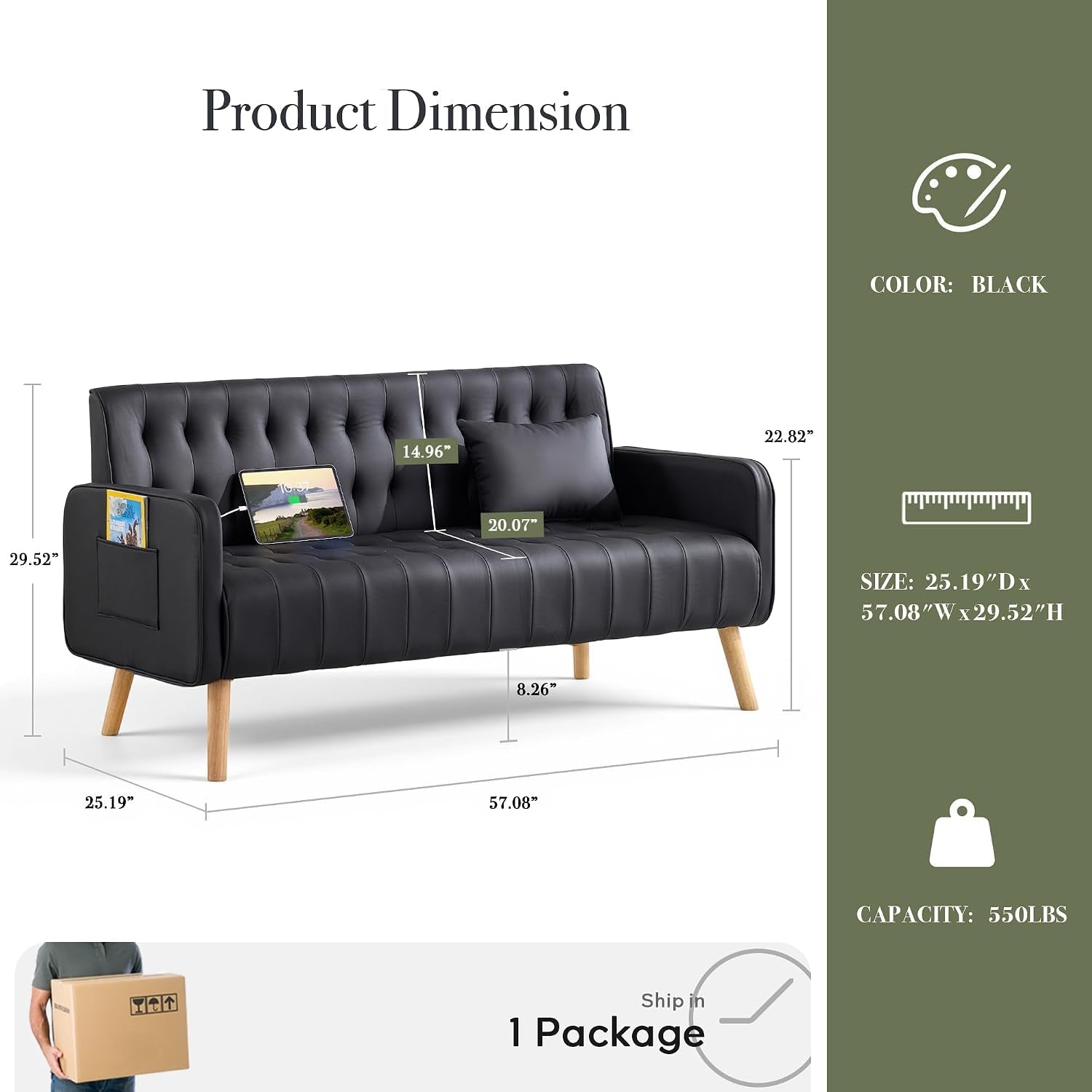 57-faux-leather-loveseat-sofa-small-tufted-couch-1-black
