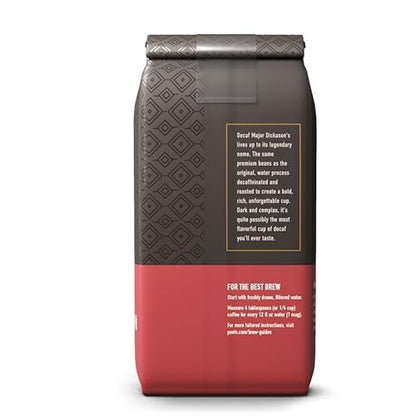 Peet'S Coffee, Dark Roast Ground Coffee, Decaffeinated Arabica Coffee - Decaf Major Dickason'S Blend 10.5 Ounce Bag13