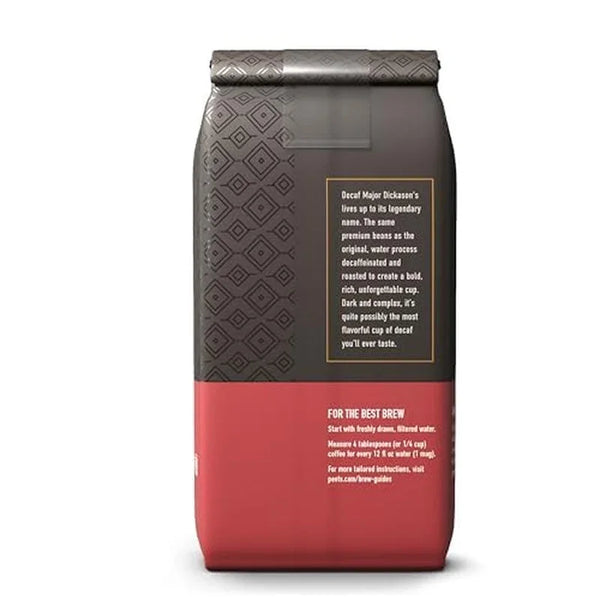 Peet'S Coffee, Dark Roast Ground Coffee, Decaffeinated Arabica Coffee - Decaf Major Dickason'S Blend 10.5 Ounce Bag13