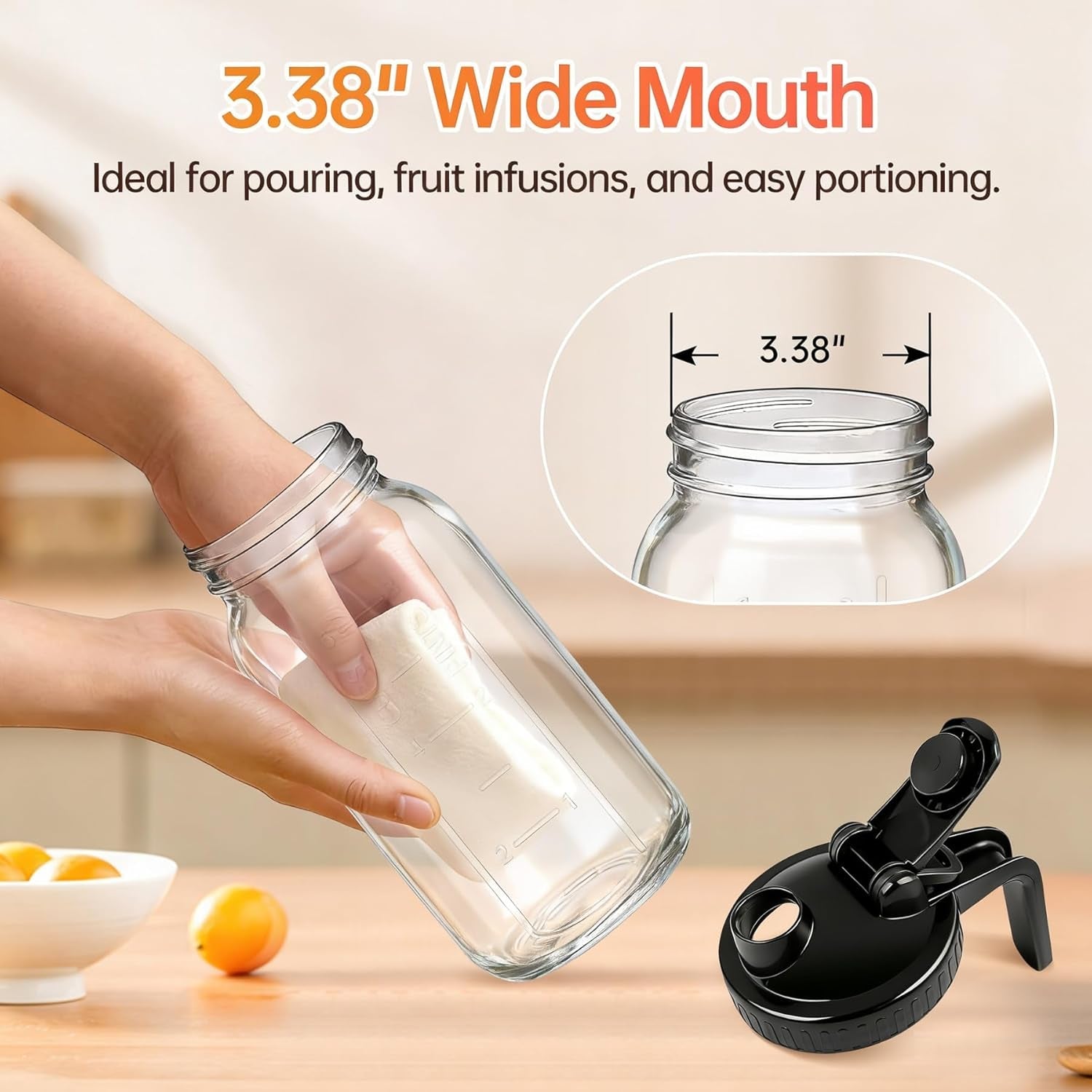 64-oz-mason-jar-pitcher-with-lid-airtight-leakproof-glass-pitcher-2-quart-1-2-gallon-mason-jar-with-pour-spout-easy-grip-handle-wide-mouth-cold-brew-and-breastmilk-iced-tea-sun-tea