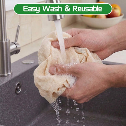 10 Pcs Unbleached Cheese Cloths, 20X20 Inch | Grade 100 Hemmed Cheesecloth for Cooking, Reusable Cotton Strainer for Juicing, Baking, Cheese and Yogurt Making5