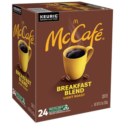 Breakfast Blend Coffee, Keurig Single Serve Keurig K-Cup Pods, Light Roast, 96 Count (4 Packs of 24)12