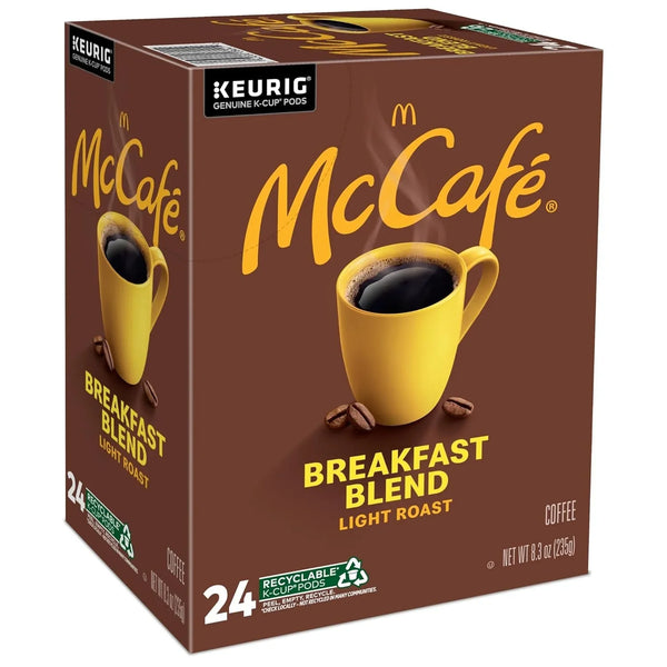 Breakfast Blend Coffee, Keurig Single Serve Keurig K-Cup Pods, Light Roast, 96 Count (4 Packs of 24)12