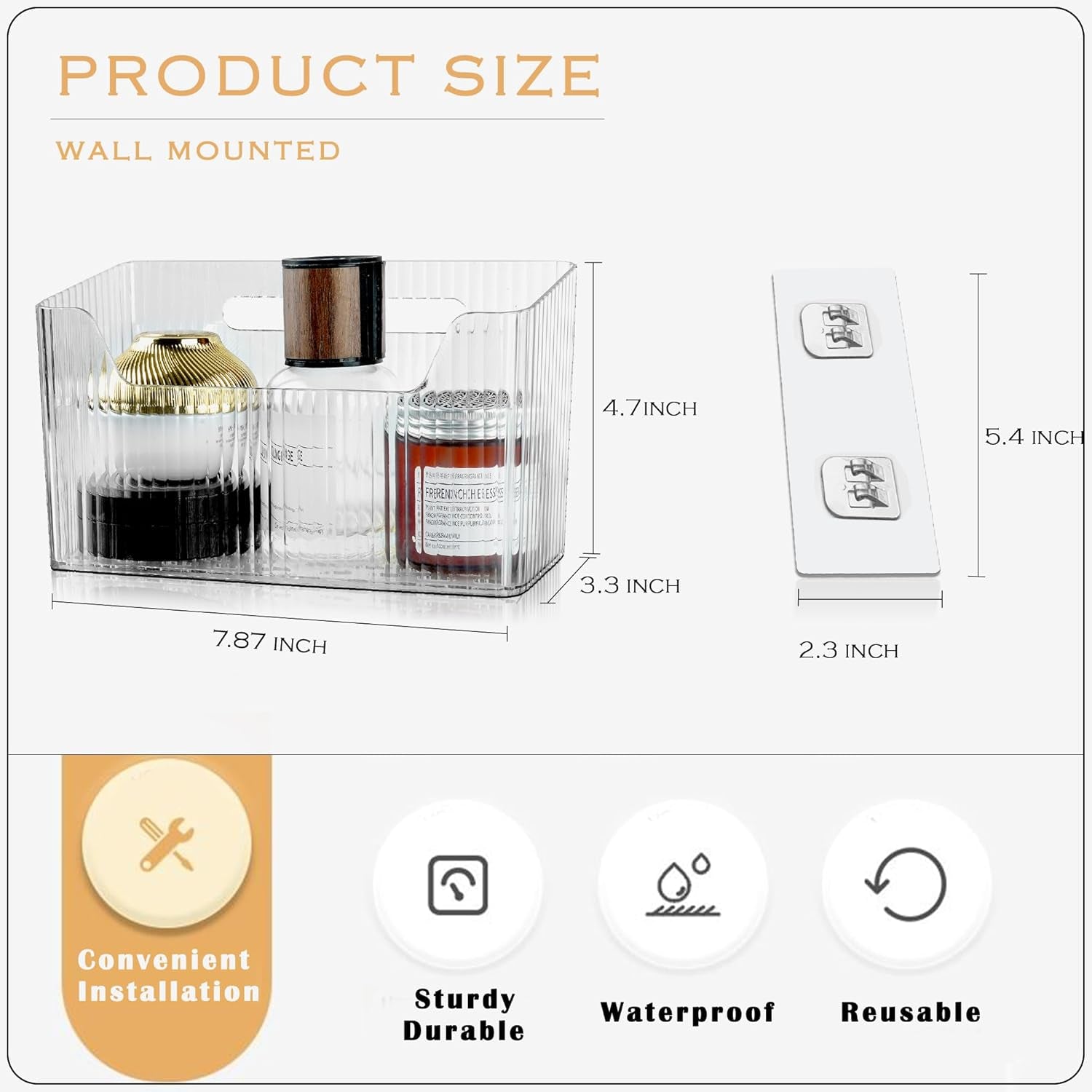 2-pack-cabinet-door-organizer-adhesive-wall-mounted-organizer-bins-clear-storage-caddy-stackable-basket-for-kitchen-cabinets-bathroom-pantry-office-and-tabletop-organization