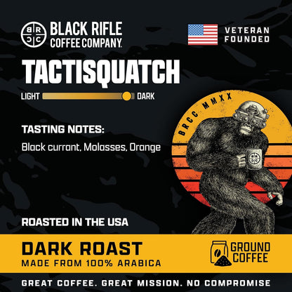 Black Rifle Coffee Dark Roast K Cup Coffee Tactisquatch 84 Count | Veteran Founded, 100% Arabica, Black Currant, Molasses & Orange, Fits All Keurig Models, Coffee Pods, Dark Roast Coffee2