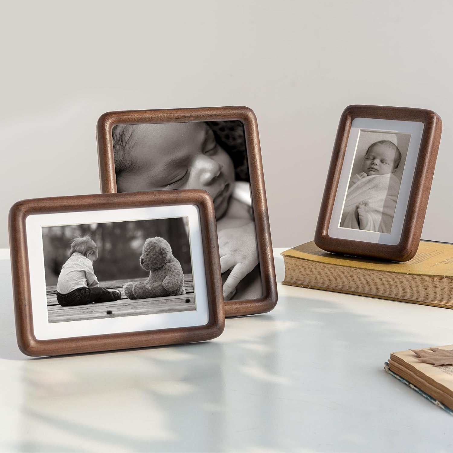 11x14-picture-frame-solid-walnut-wood-photo-frame-rounded-corner-2-pack