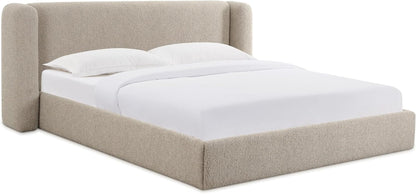 Babette Tan Boucle Queen Bed1