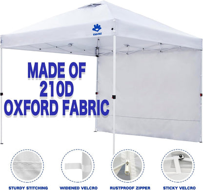 10X10 Canopy Sidewalls for Canopy Frame, White (3Pcs Sidewalls Only) | Waterproof & 99% UV Protection Fabric, 3 Packs Sidewalls with Zipper for Outdoor Party Events (Canopy Tent Not Included)6