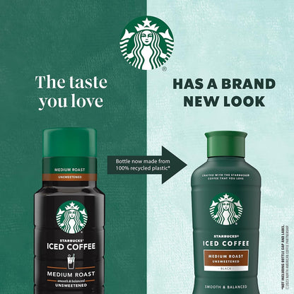 Starbucks Medium Roast Iced Coffee, Black Unsweetened, 48 Fl Oz Bottle5