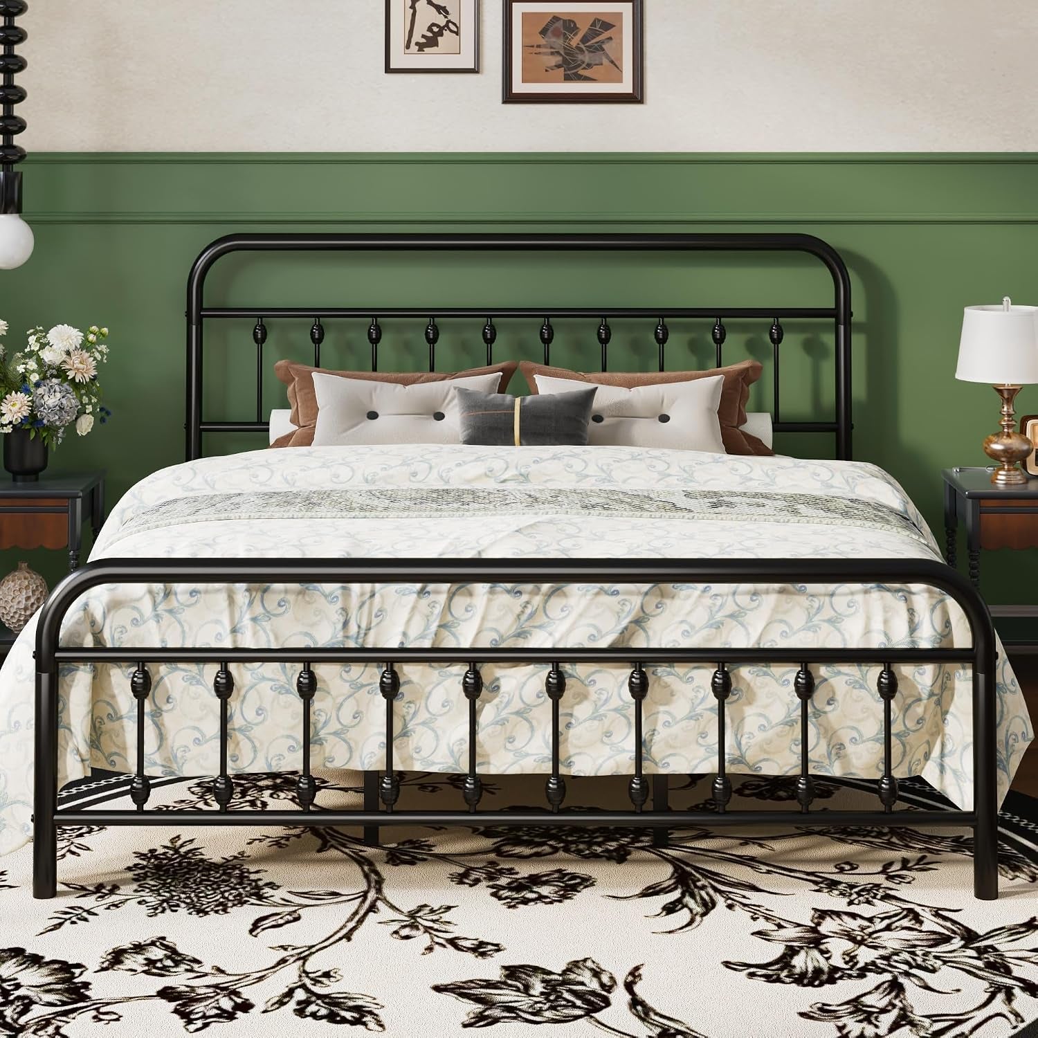 king-metal-bed-frame-with-victorian-iron-art-headboard-black
