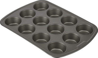 Everyday Nonstick Steel Muffin Pan, 12 Cup, Gray1