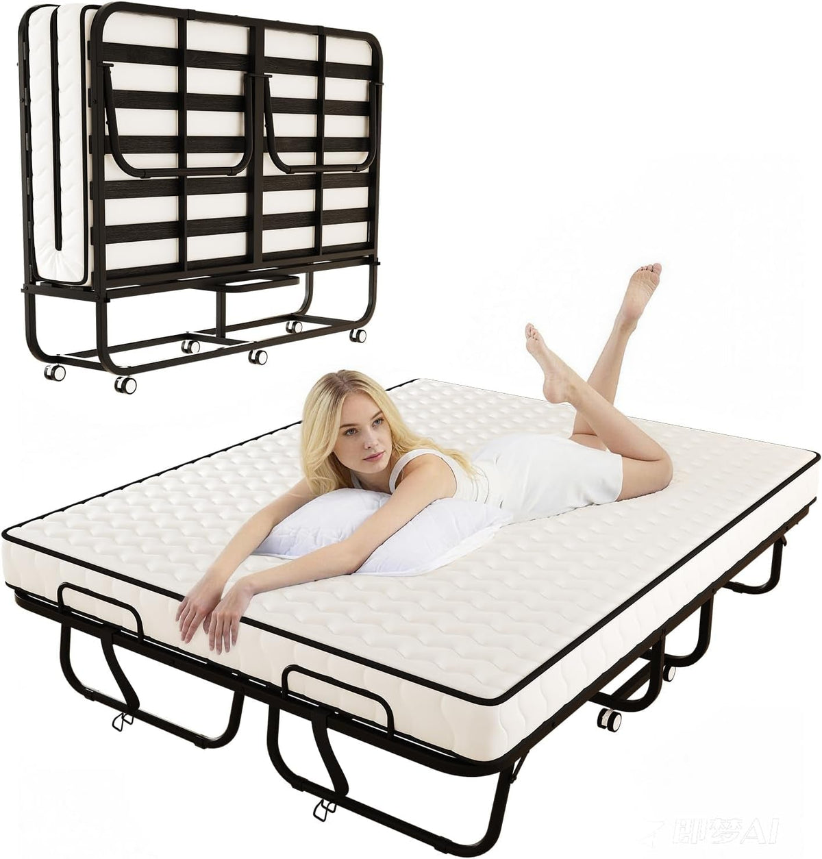full-size-79x-59-folding-bed-with-5-memory-foam-mattress-wooden-and-steel-frame-extra-large-wide-rollaway-bed-for-guest-comfortable-sleep-in-a-large-space