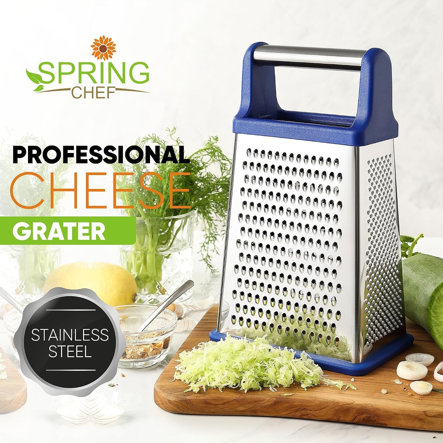 stainless-steel-swivel-peeler-4-sided-handheld-box-grater-xl-size-2-product-bundle-sapphire
