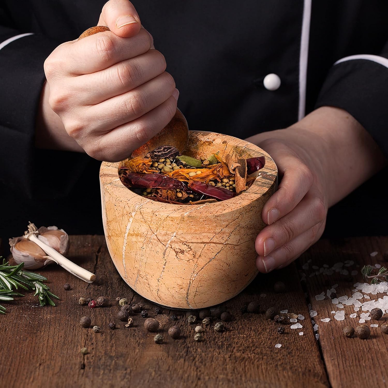 mortar-and-pestle-made-of-heavy-duty-polished-hard-stone-natural-stone-grinder-for-spices-pastes-herbs-seasoning-etc-bidasar