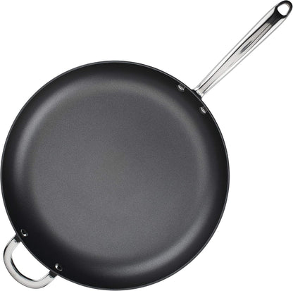 80089 Professional Hard Anodized Nonstick Frying/Fry Pan/Skillet with Helper Handle, 14 Inch - Gray9