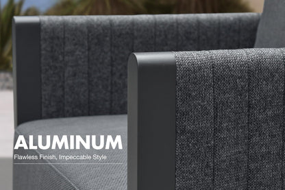 Sectional Sofa 7-Piece W/Ottoman Weather-Resistant Patio, Gray4
