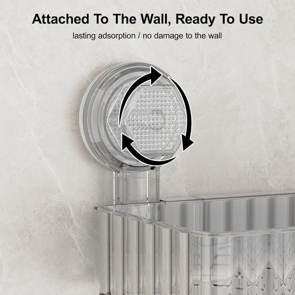 Adhesive Shower Caddy Suction Cup,Bathroom Organizers and Storage Shelves4