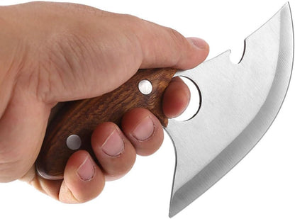 Stainless Steel Meat Cutter One Piece White Kitchen Cleaver9