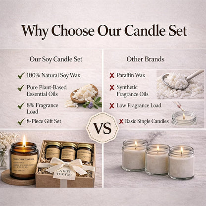 Scented Candles for Home,8 Pack Soy Wax Candle Set,Scented Candles Gift Set5