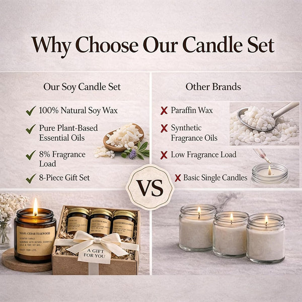 Scented Candles for Home,8 Pack Soy Wax Candle Set,Scented Candles Gift Set5