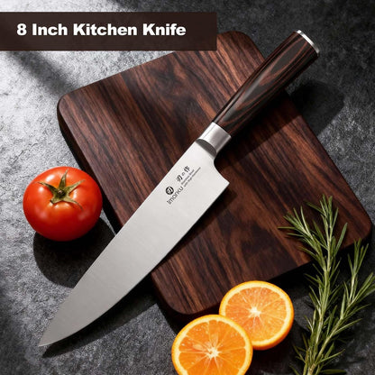 Chef Knife 8 Inch, Professional Kitchen Knife in Japanese HC Steel6