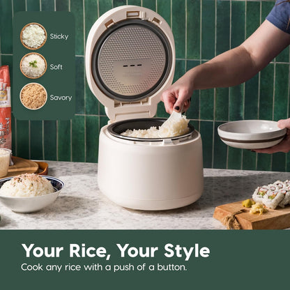 Micom Japanese Rice Cooker, 3 Cup Uncooked, Fuzzy Logic | with Recipe Presets, Multi Function: Slow Cooker, Steamer, Hot Pot & Warming Function, Compact & Portable11