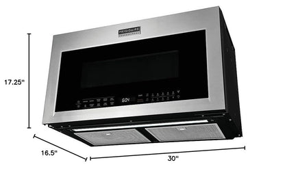 Professional 30 In. 1.9 Cu. Ft. Over-The-Range Microwave in Stainless Steel with Vent and Air Fry7