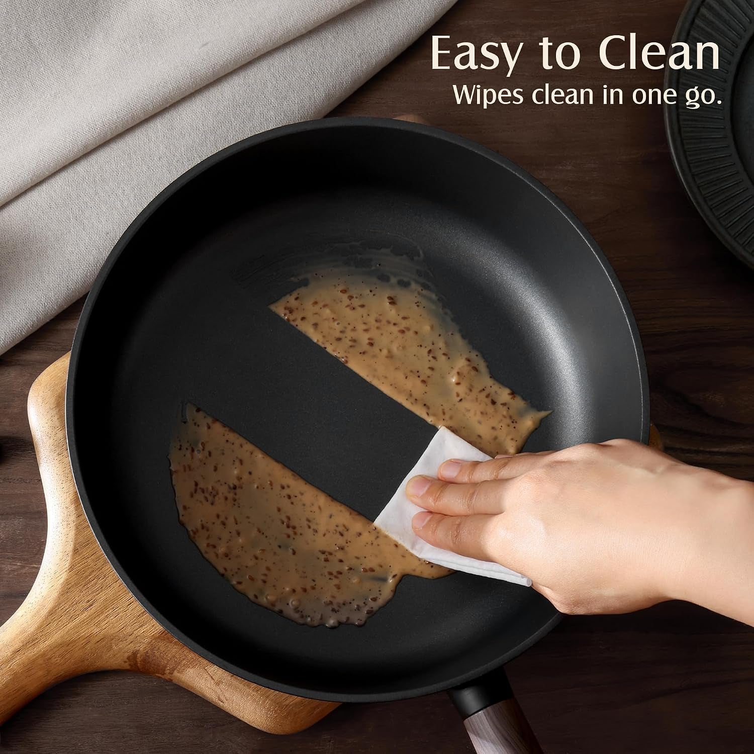 9-5-non-stick-frying-pans-skillet-with-lid-pfoa-pfos-free-non-toxic-healthy-chefs-pan-for-eggs-works-as-small-wok-for-cooking-kitchen-home-essentials-induction-compatible-black