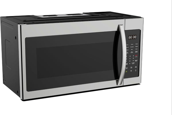 HOME 1.7 Cu. Ft. Over-The-Range Microwave Oven, 1000W Stainless Steel Microwave with 300 CFM Vent Fan, Ductless Installation, LED Display, Auto Cook Presets & Child Lock10