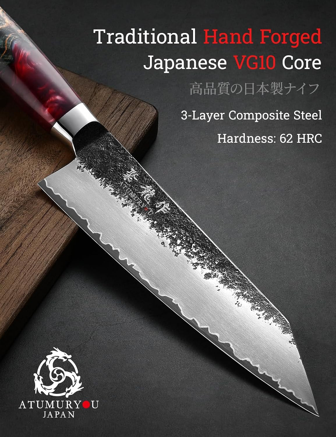 7-japanese-kiritsuke-chef-knife-black-forged-3-layer-vg10-steel-core