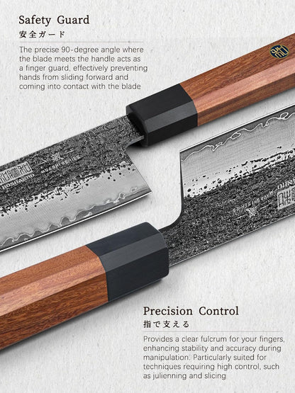 7 Inch Nakiri Knife, Ultra Sharp Meat Vegetable Cleaver Knife3