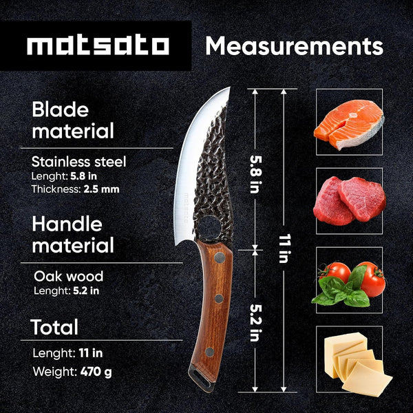 Chef Knife with Premium Leather Sheath4