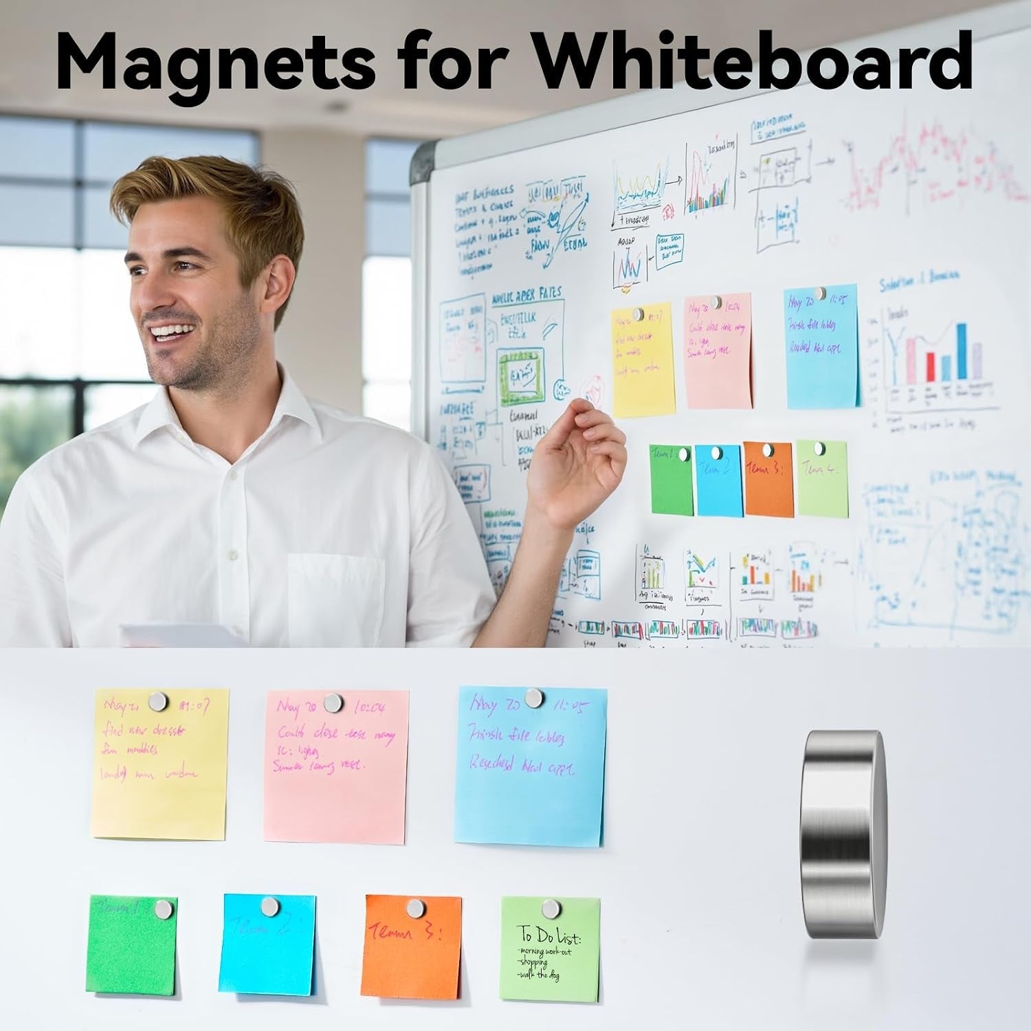 45-pcs-refrigerator-magnets-10x2-6mm-small-fridge-magnets-silver-multi-use-premium-neodymium-office-magnets-for-fridge-whiteboard-billboard-in-home-kitchen-office-and-school