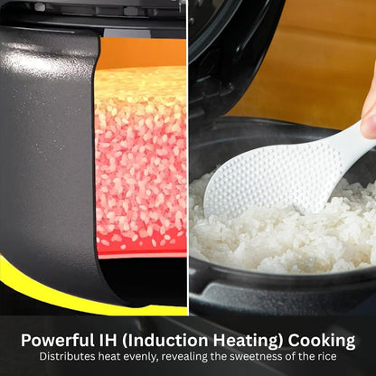 Jpw H10U 5.5 Cup Induction Rice Cooker, 14 Presets, LCD (Black) | 14 Menu Presets, LCD Display, 24-Hour Keep-Warm2
