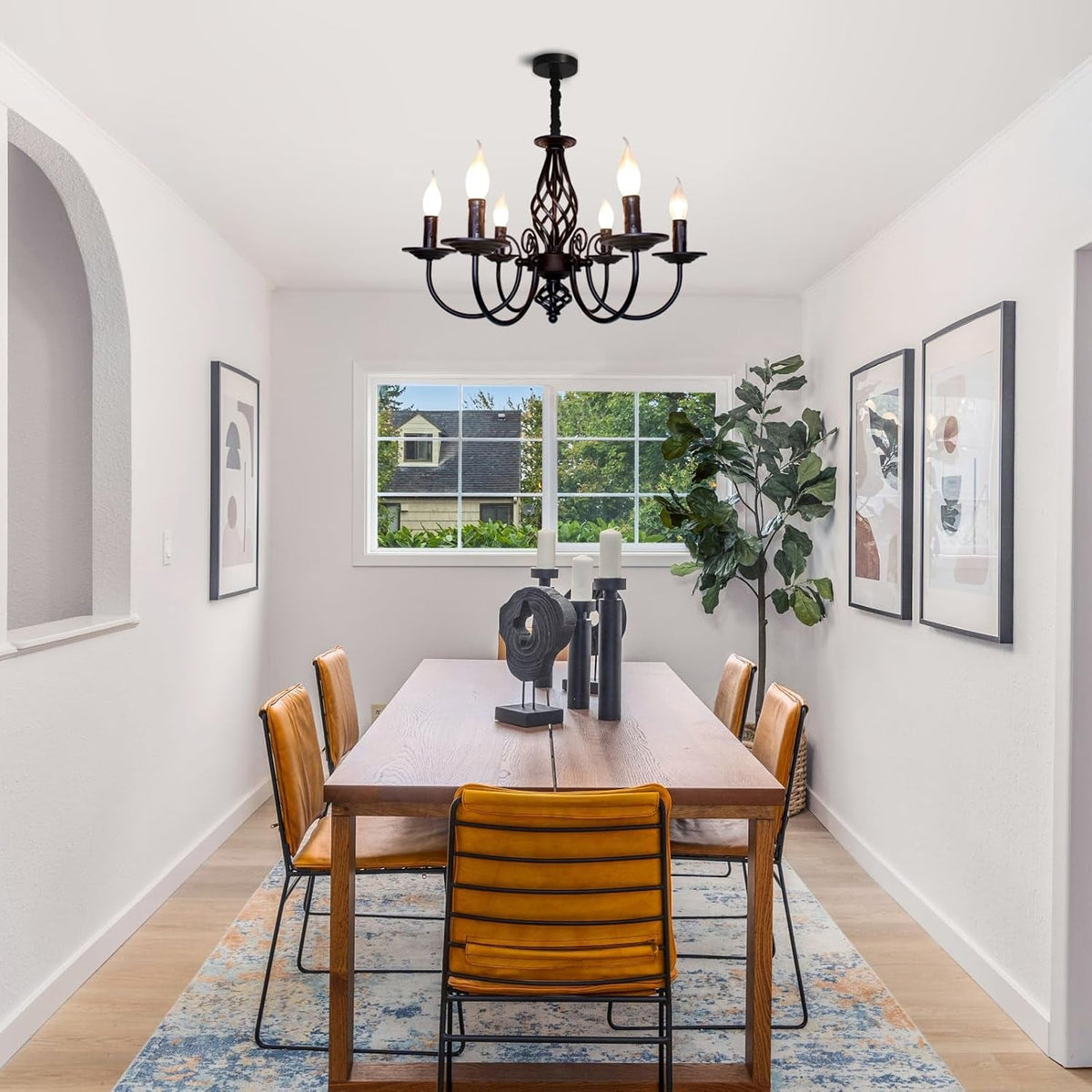 black-chandelier-6-light-farmhouse-candle-light-for-dining-room