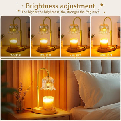 Candle Warmer Lamp Electric Timer - Flower Home Decor Women Birthday Gifts3