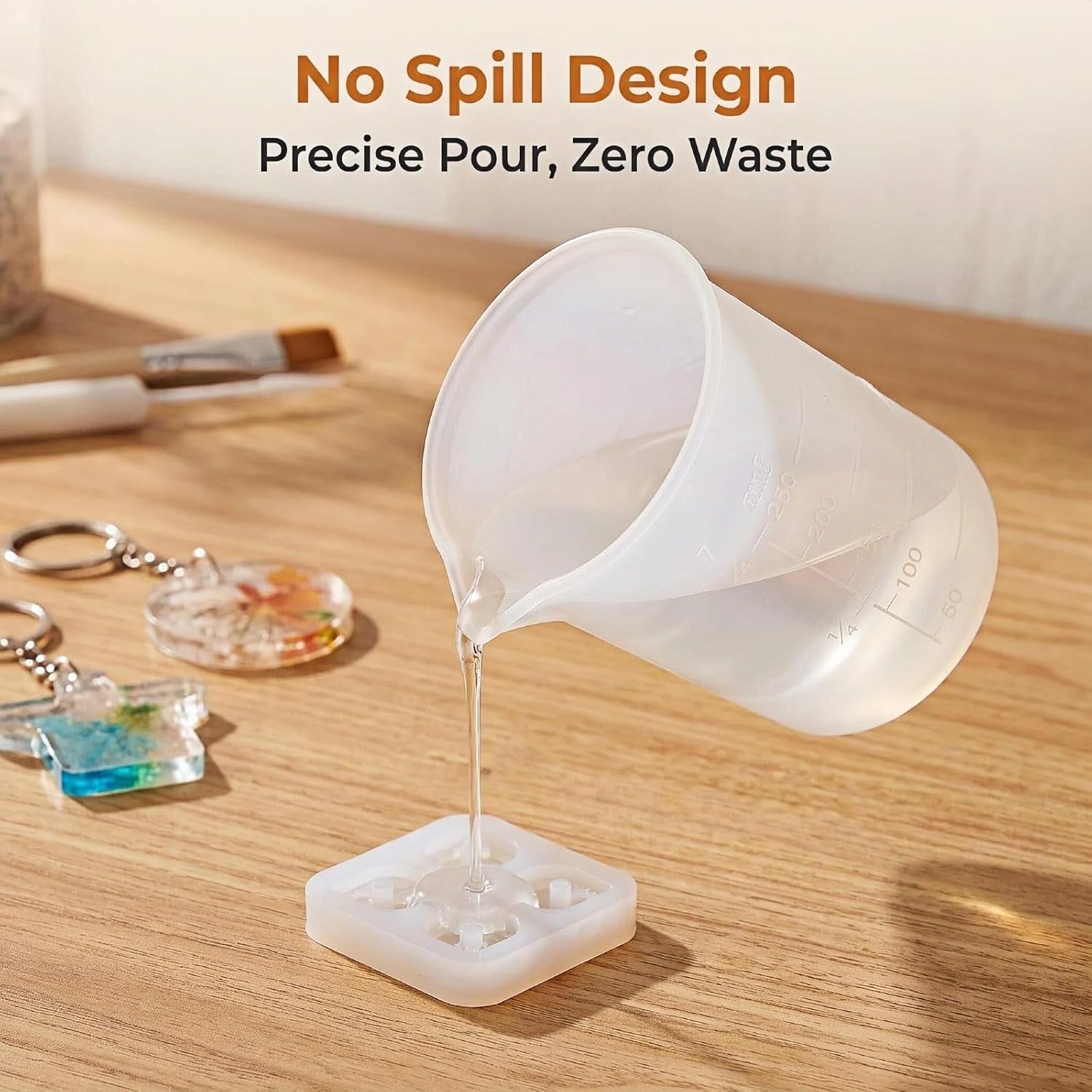 silicone-measuring-cups-for-resin-3-pack-2x100ml-1x250ml-no-spill-pouring-spout-reusable-mixing-cups-for-epoxy-resin-diy-crafts