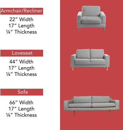 Deluxe Extra Thick Sagging Furniture Cushion Support Insert| Seat Saver| New and Improved| Extend the Life of Your Sofa| 60% Thicker - Sofa - 17" L X 66" W4