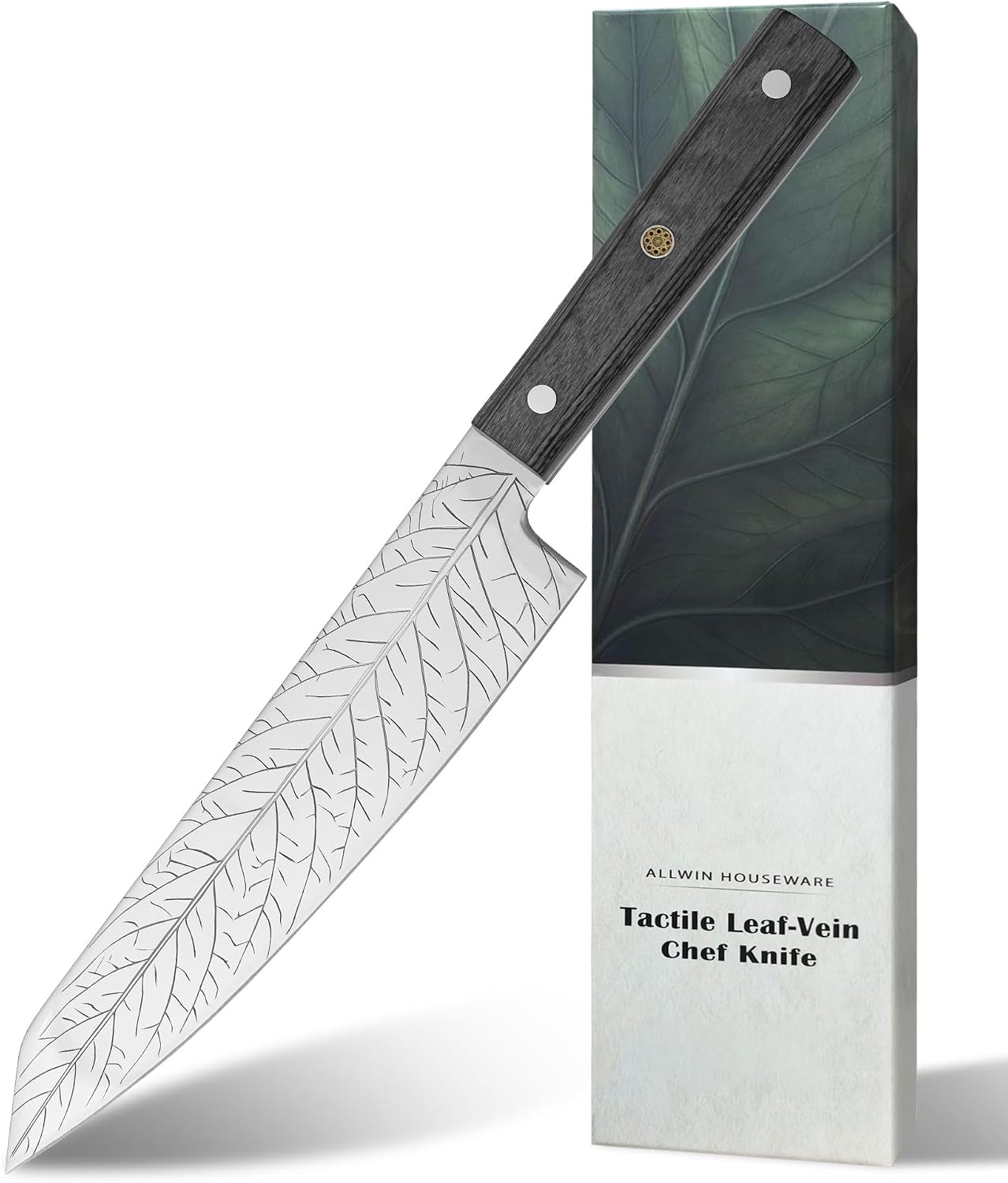 8-inch-leaf-etched-chef-knife-allwin-houseware-deep-electro-etched-leaf-pattern-with-3d-air-pocket-design-premium-stainless-steel-blade-ergonomic-wood-handle-for-kitchen-cooking-gift-grey