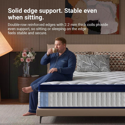 Sleepsphere 12 Inch Queen Mattress, Queen Size Mattresses with Smart Coil Spring Technology for Pressure Relief, Breathable Cover Motion Isolation Certipur-Us Certified Bed Mattress in a Box15