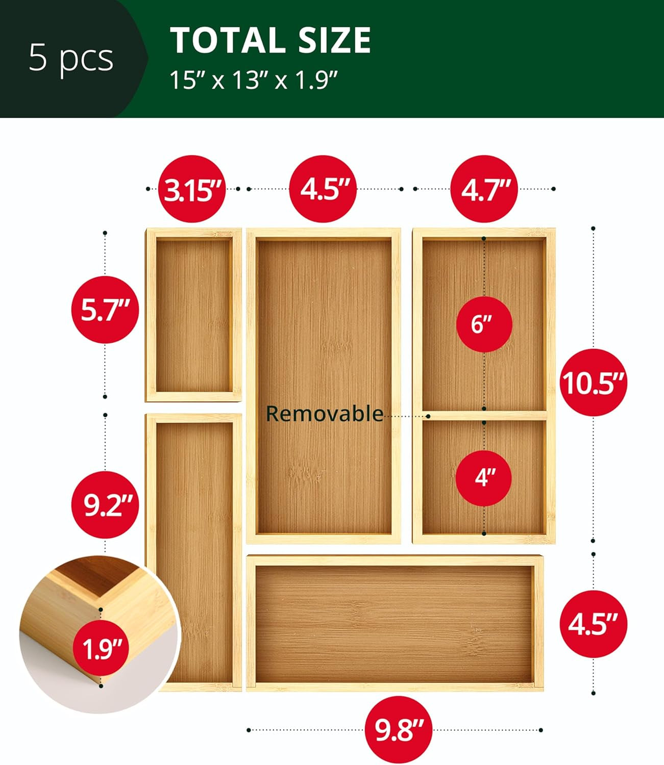 5-piece-bamboo-drawer-organizer-set-multi-use-storage-trays-for-kitchen-bathroom-office-makeup-jewelry-more-junk-drawer-tray-utensil-holder-storage-box-bin-set-5-boxes