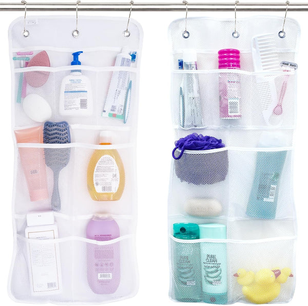 Shower Organizer and Caddy, 2 Pack, 14" X 30", White1
