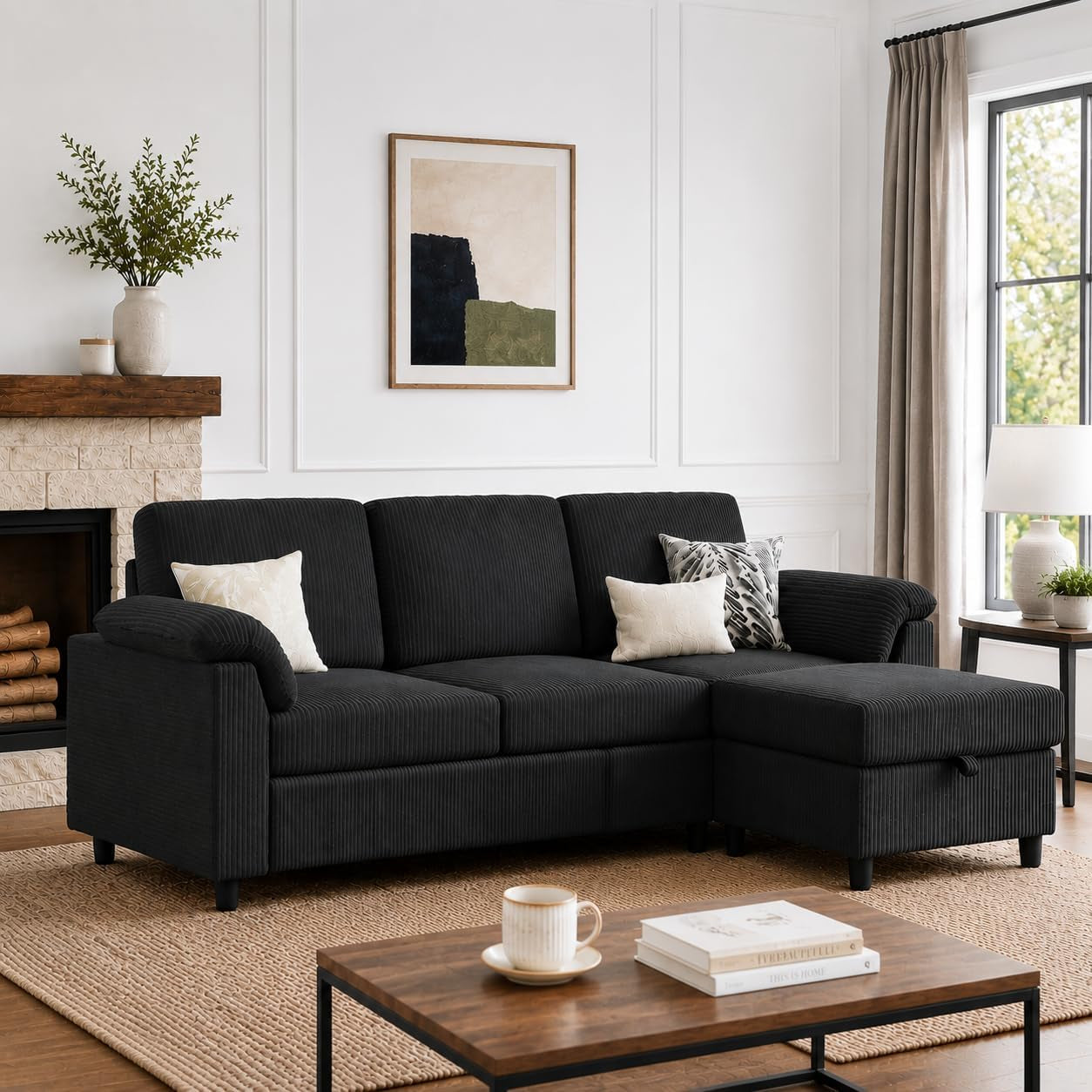 79-convertible-sectional-couch-for-living-room-modular-l-shaped-sofa-with-movable-ottoman-comfy-corduroy-fabric-couch-with-removable-covers-modern-apartment-furniture-black