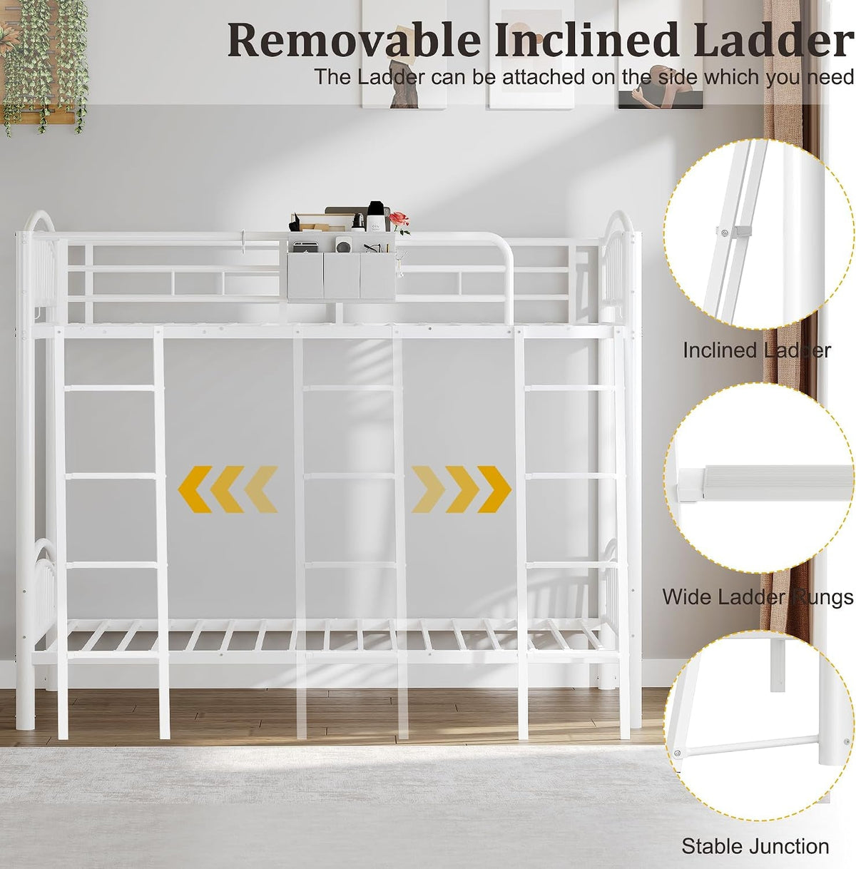 metal-bunk-bed-twin-over-twin-heavy-duty-industrial-bunkbeds-for-adult-teen-with-bedside-caddy-eva-anti-slip-convertible-ladder-flat-rungs-space-saving-bunkbeds-frame-for-bedroom-dormwhite