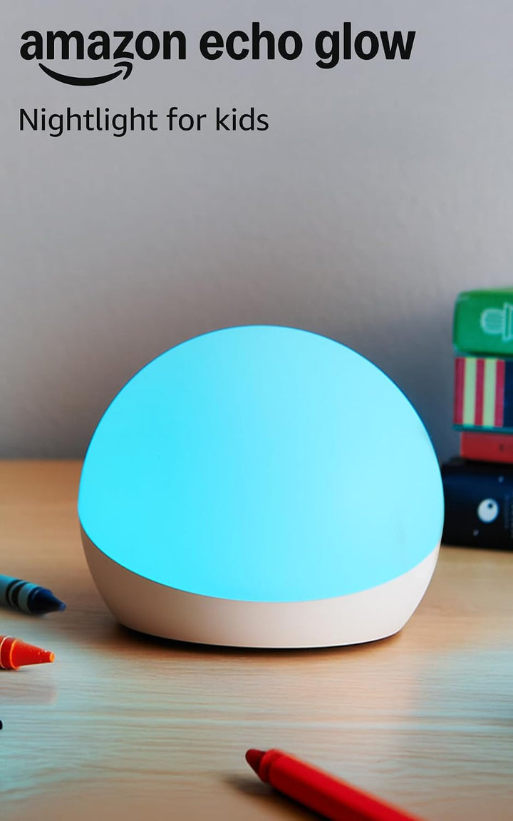 Echo Glow (Newest Model), Night Light for Kids, Works with Alexa