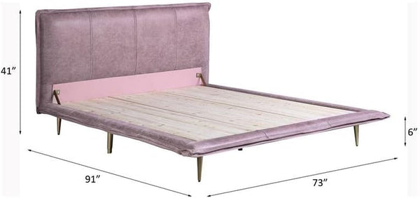 Metis Queen Bed in Pink8